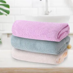 The Better Home Microfiber Bath Towel for Bath | Soft, Lightweight, Absorbent and Quick Drying Bath Towel for Men & Women | 140cm X 70cm (Pack of 4, Pink Beige) (Pack of 3, Pink Beige Green)