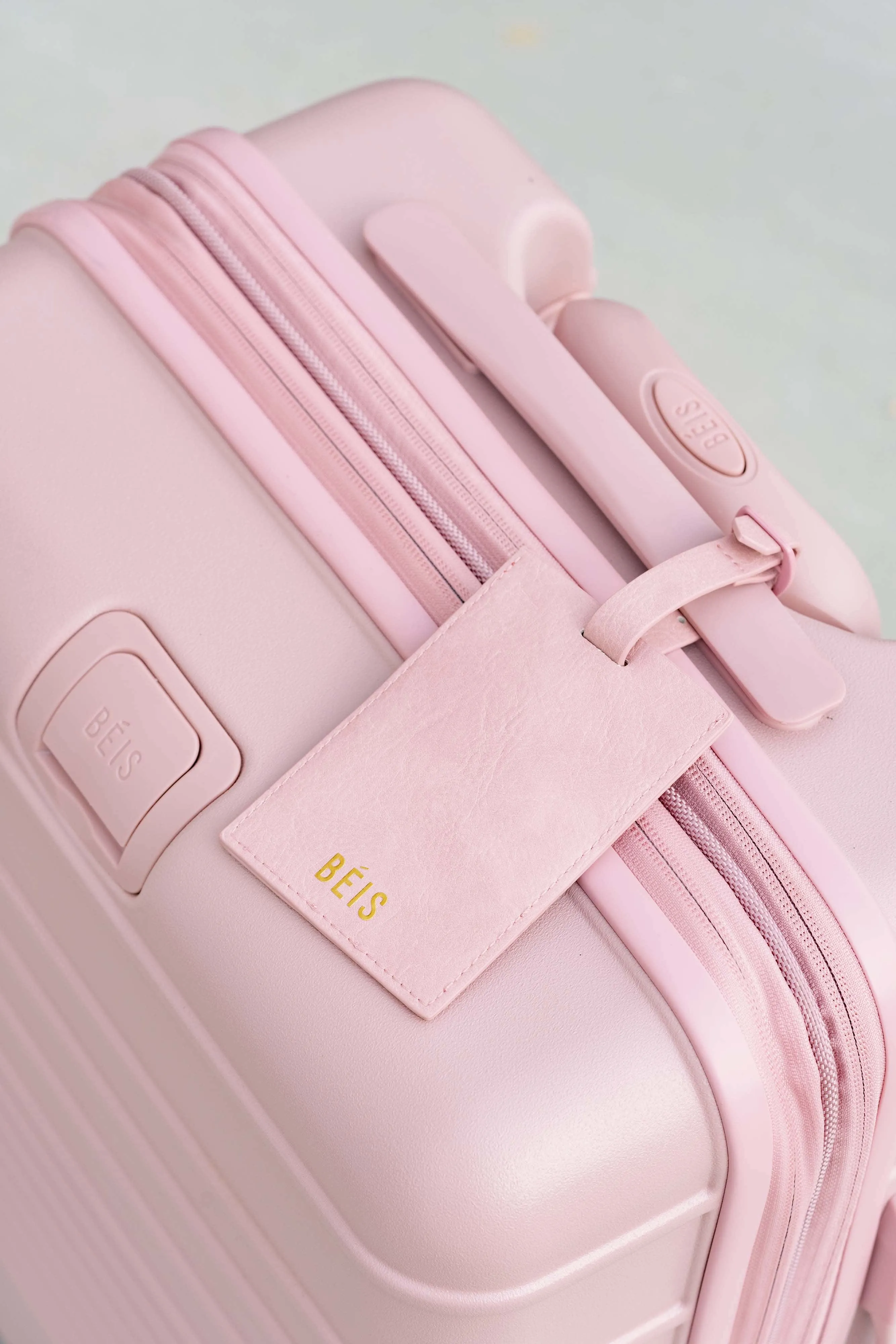 The Passport and Luggage Tag Set in Atlas Pink