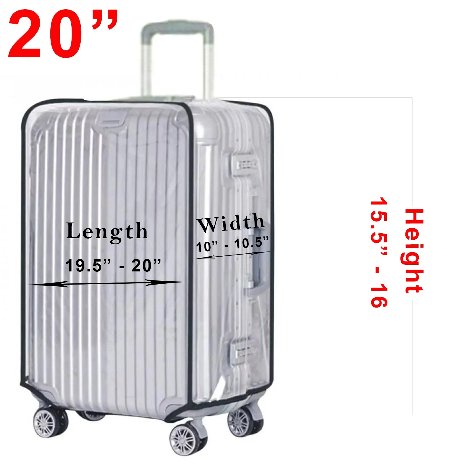 Transparent PVC Suitcase Cover