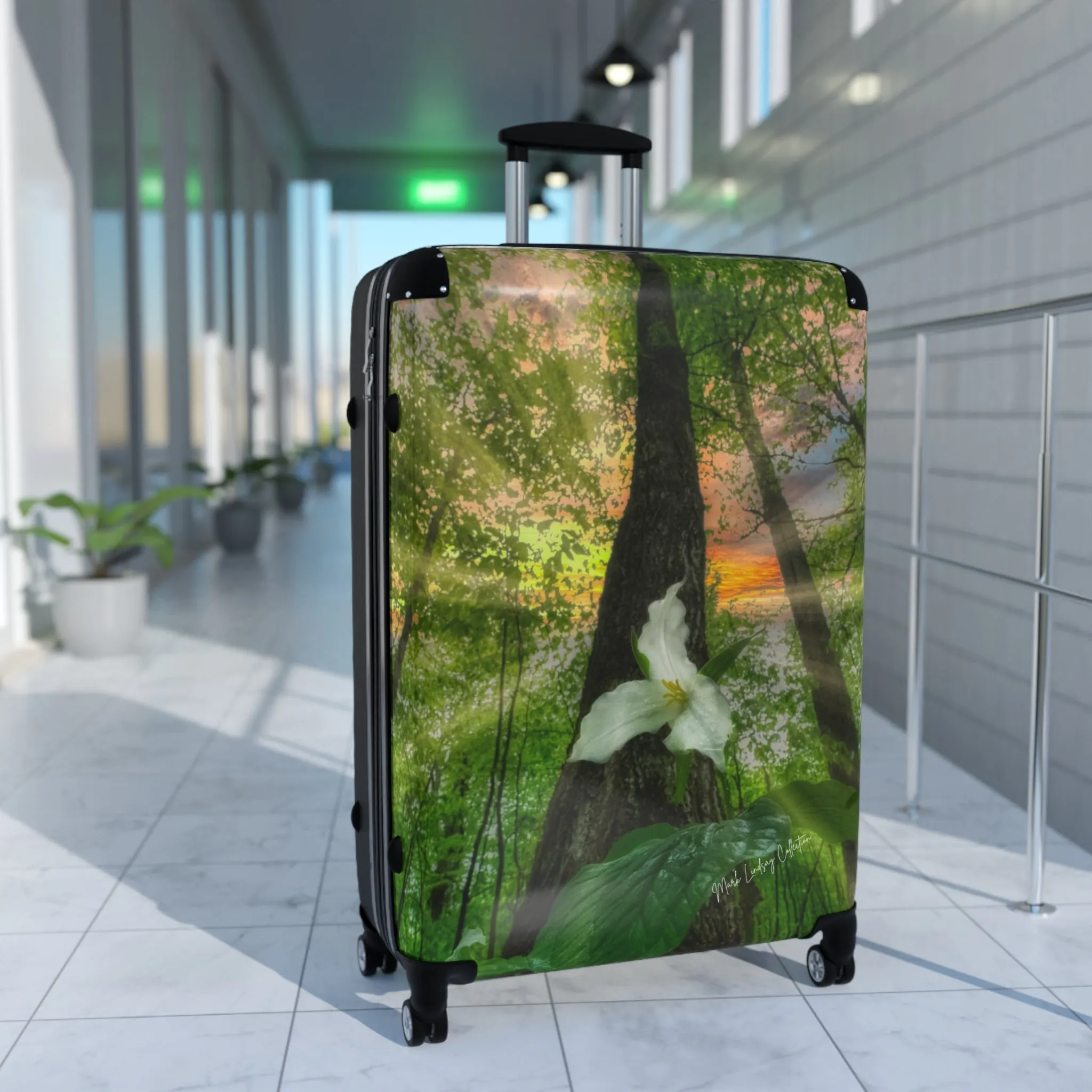 Trees & Trillium Custom Art Luggage