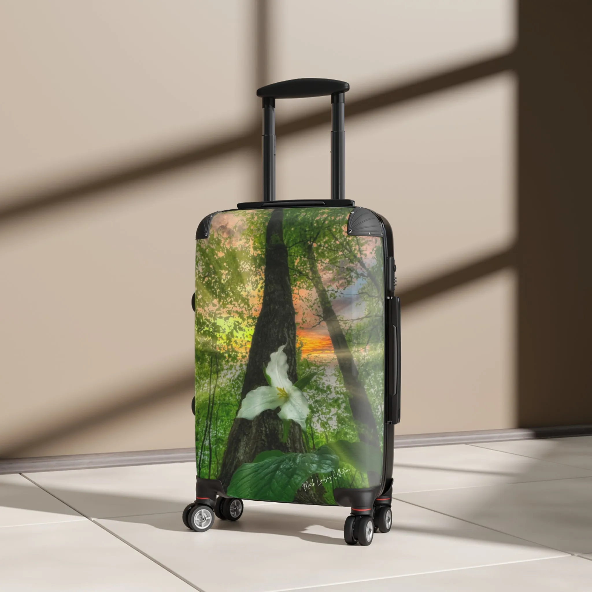 Trees & Trillium Custom Art Luggage