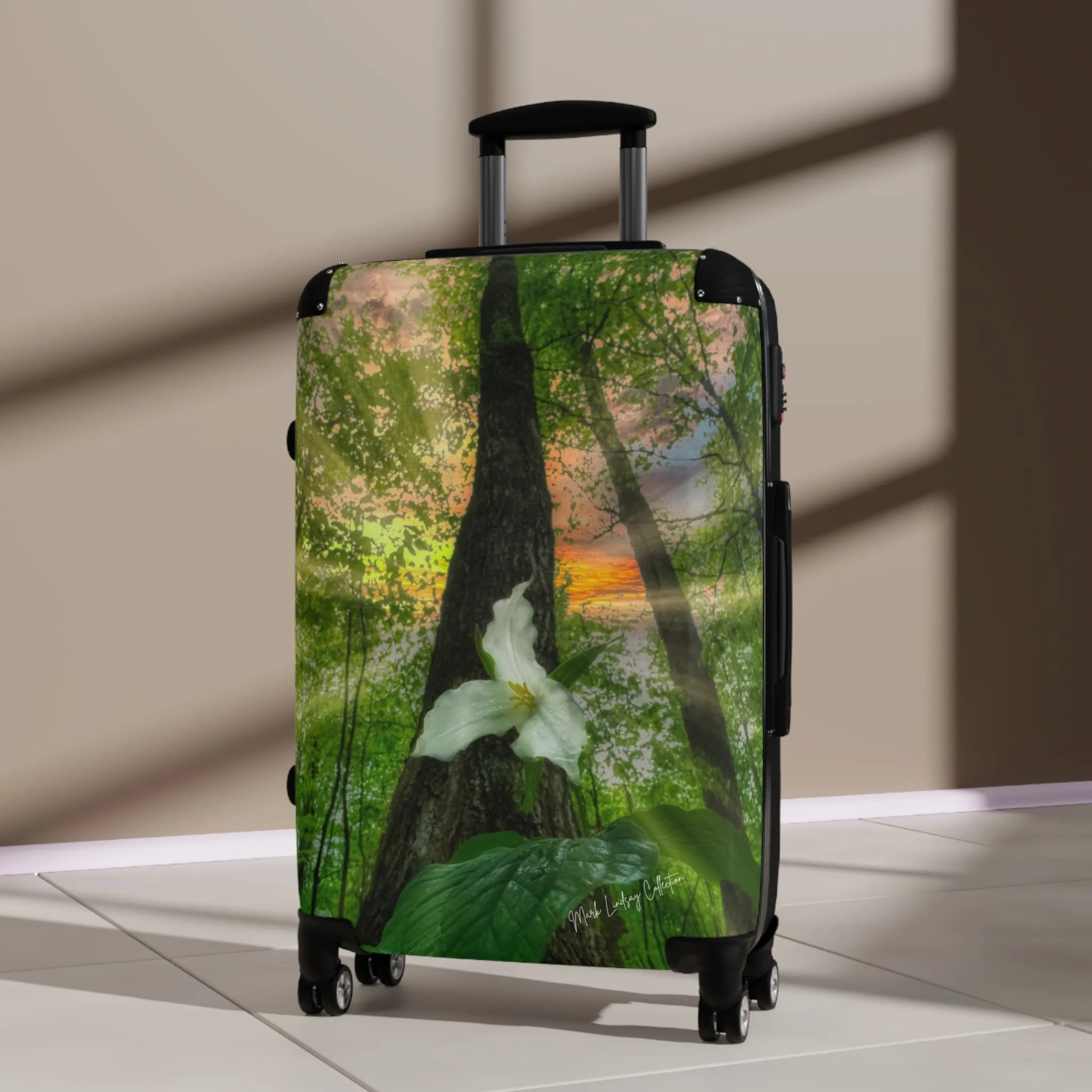 Trees & Trillium Custom Art Luggage