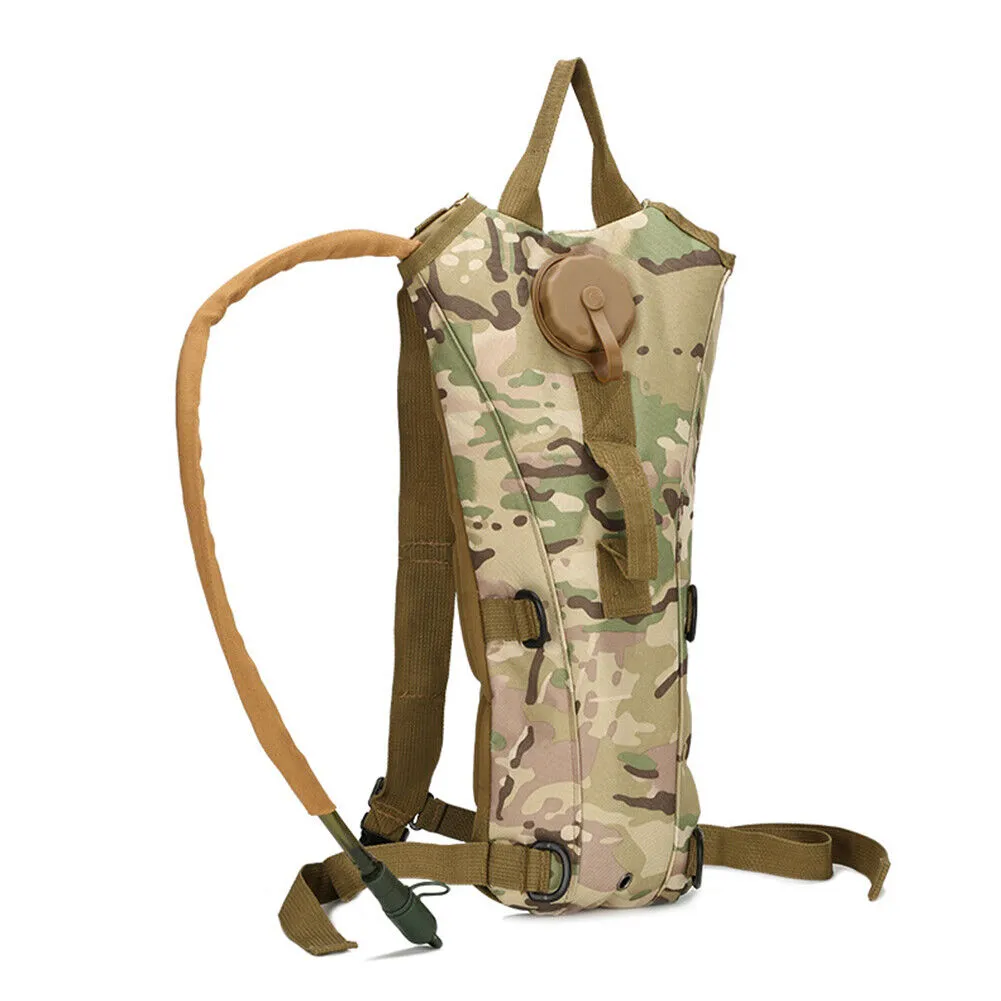 US 3L Water Bladder Tactical Hydration Backpack Waterproof Military Bag Outdoor