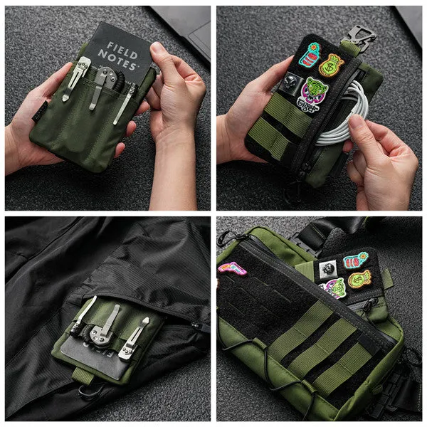 VE27 Organizer Pouch, Cordura EDC Pouch with Zipper Pocket