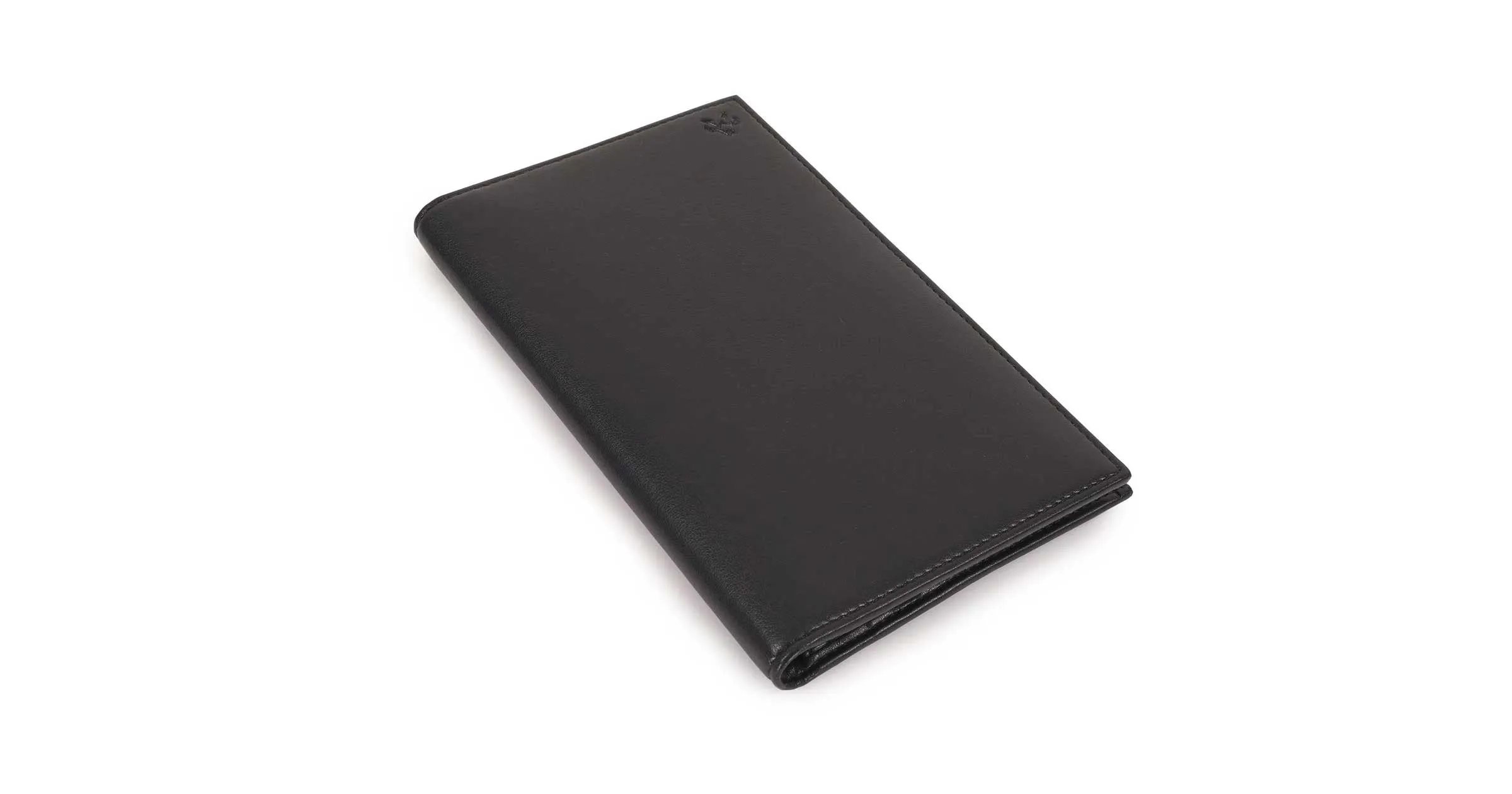 Vegan Leather Passport Holder | Black