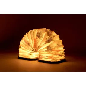 Velvet Accordion Lamp - Green Gingko