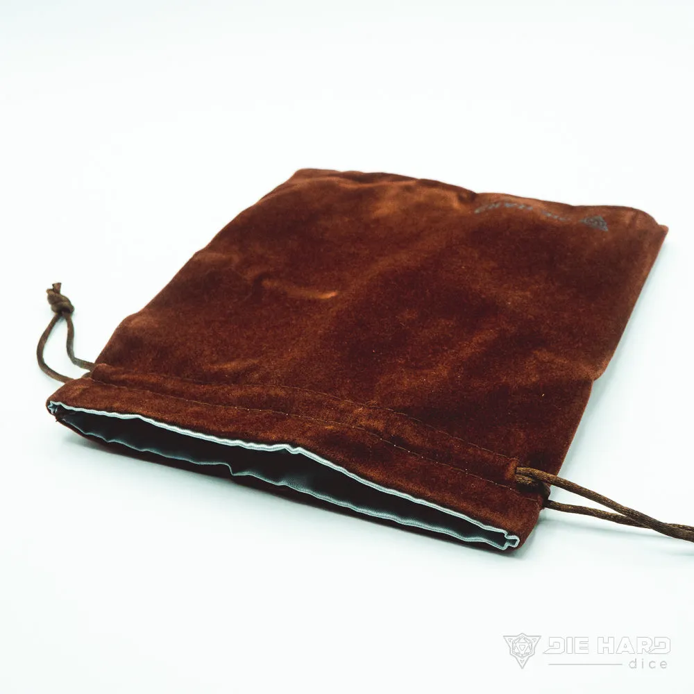 Velvet Dice Bag - Medium Brown