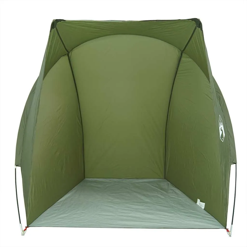 vidaXL Fishing Tent Olive Green Waterproof