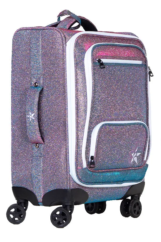 Vintage Mermaid Rebel Dream Luggage with White Zipper