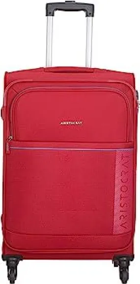 VIP Polyester Soft 57 Cms Luggage Suitcase 32x43x68cm Medium Red