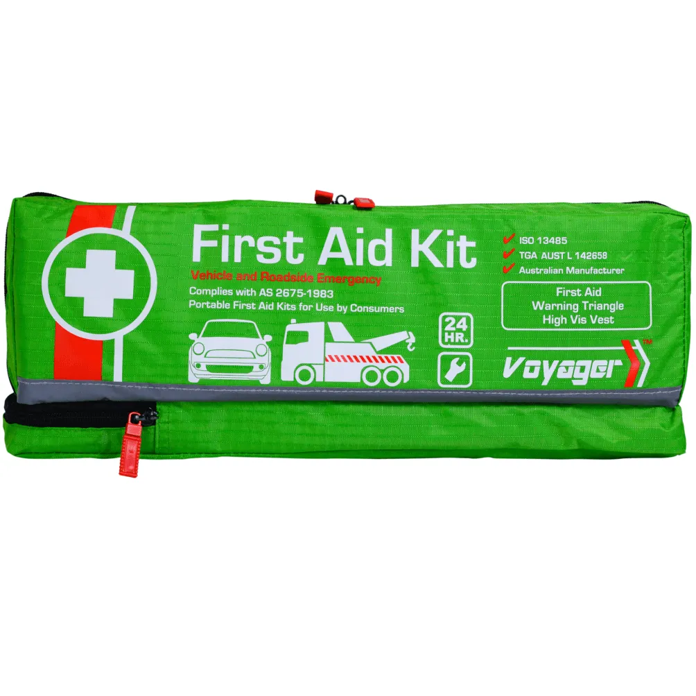 Voyager Car Motor Vehicle Emergency Breakdown First Aid Kit Set