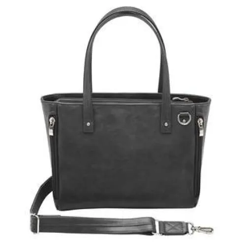 Washable Traditional Leather Tote with Built-In Wallet