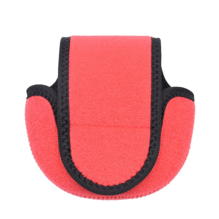 Water Drop-Shaped Fishing Wheel Protective Case Neoprene Fish Wheel Bag(Red)