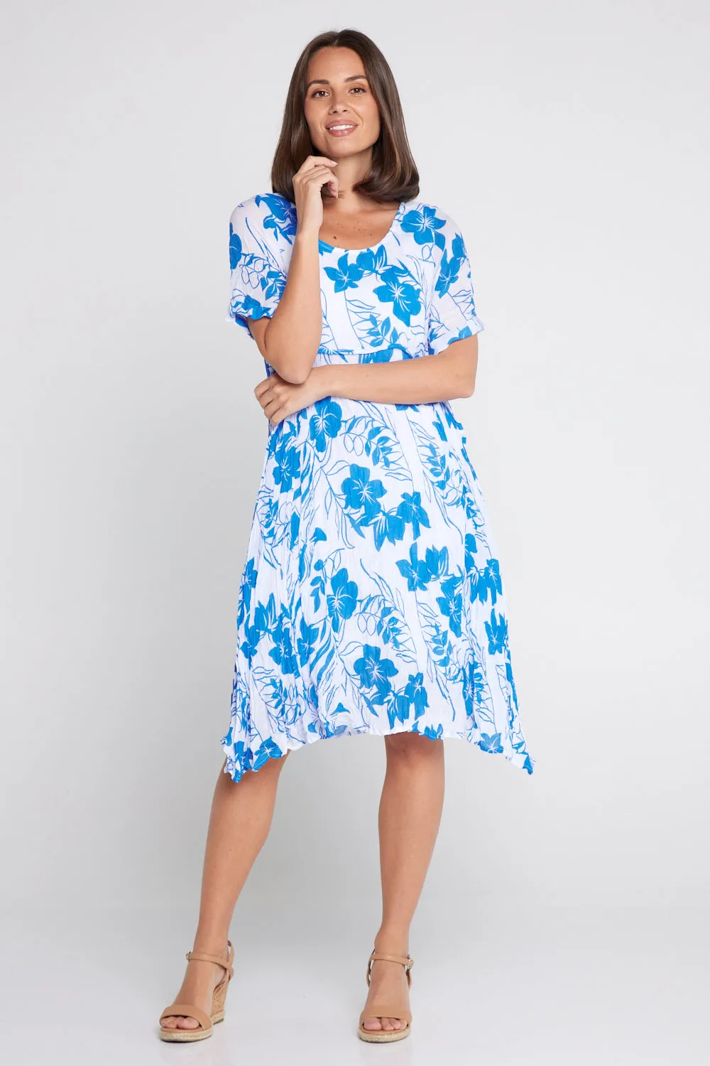 Waterhouse Petite Dress - Blue/White