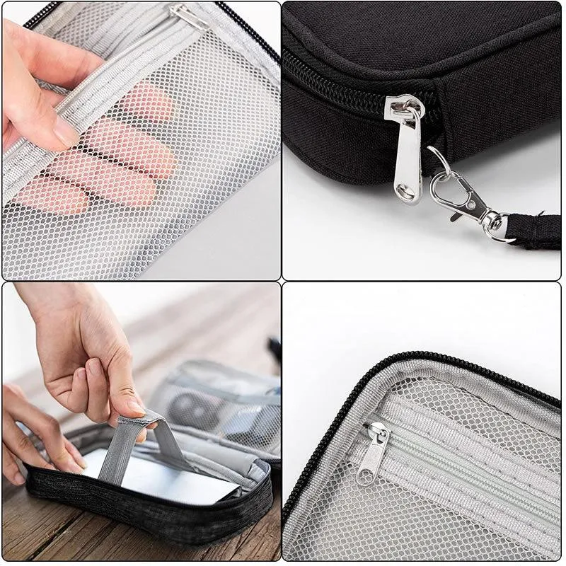 Waterproof Electronics Accessories Organizer Pouch Re-9 Black - Shop Now For Best Deals