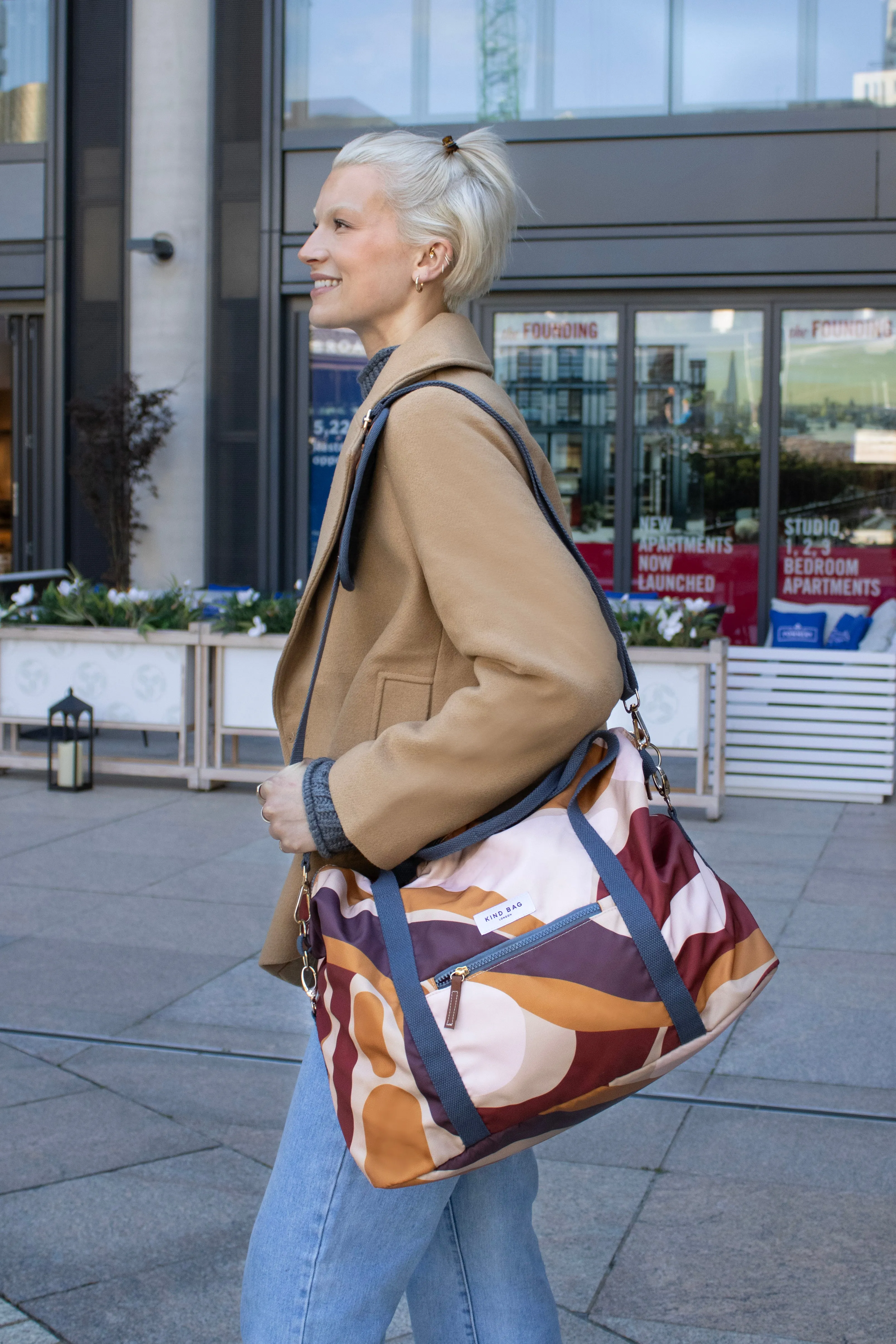 Weekender Bag | Abstract Caramel