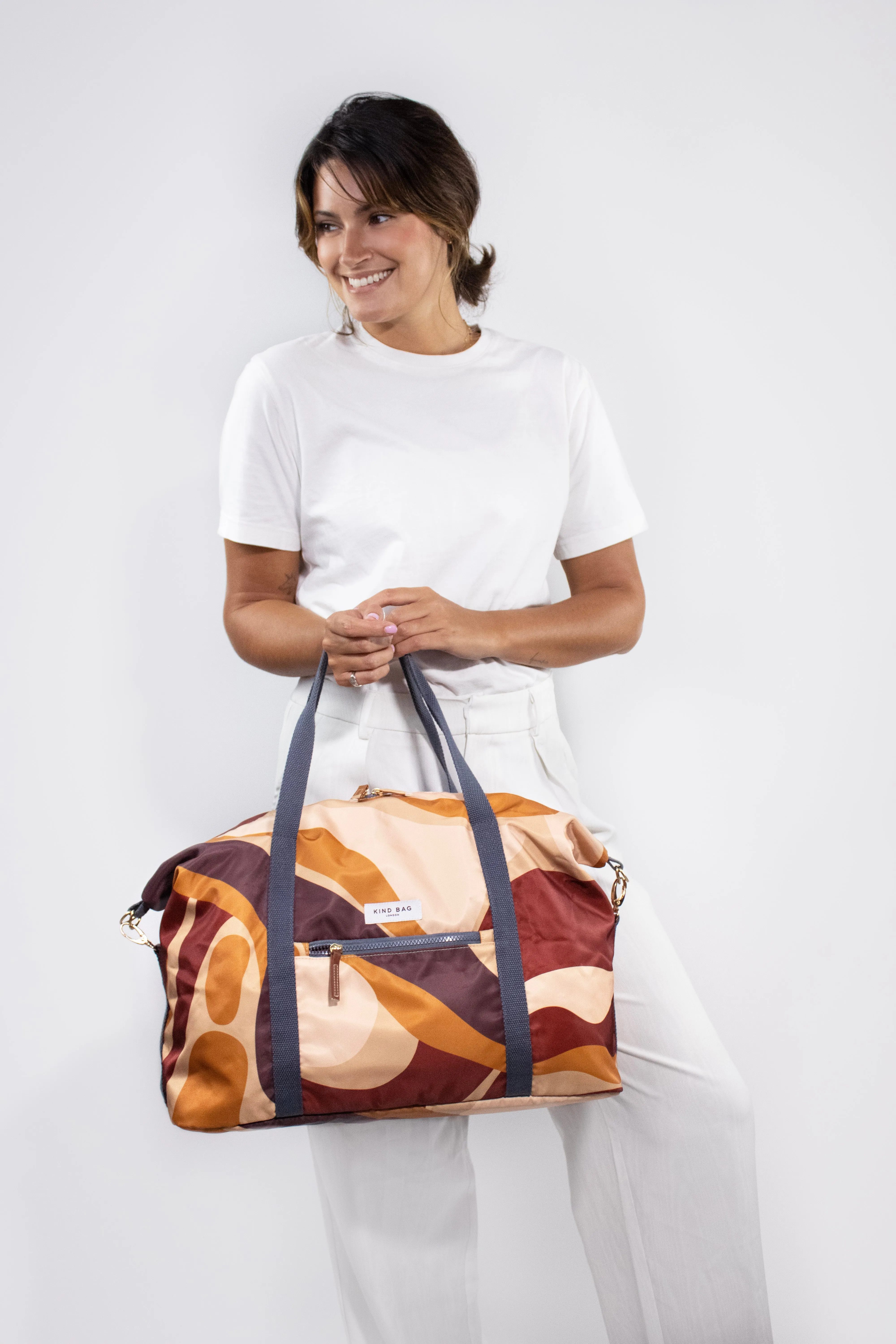 Weekender Bag | Abstract Caramel