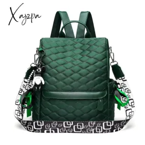 Xajzpa - Plaid Laptop Backpack Anti Theft Stylish Casual Daypack Travel Business College School Bookbag for Women Girls Green Backpacks