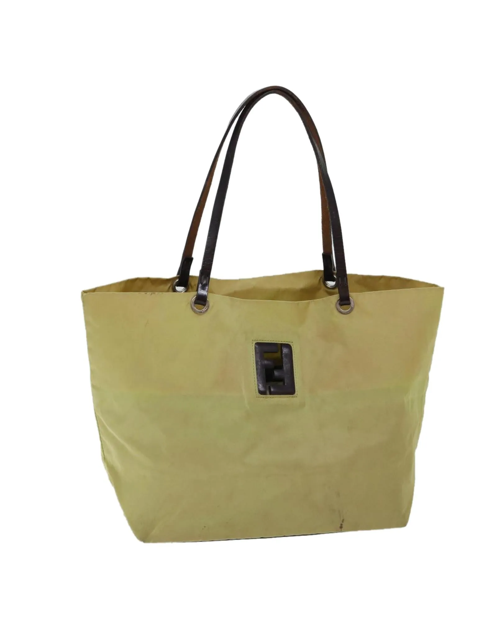 Yellow Nylon Tote Bag with Accessory from Italy - CD Rank